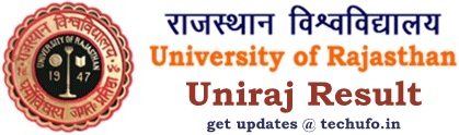 Uniraj Result Rajasthan University BA, BBA, B.Com, B.Sc, MA, MBA, M.Com, M.Sc Results