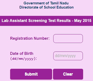 Lab Assistant Result