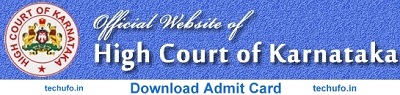 KAR High Court Admit Card