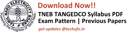 TNEB TANGEDCO Syllabus & Exam Pattern
