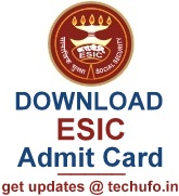 ESIC Admit Card Download