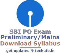 SBI PO Syllabus Exam Pattern