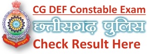 CG Police Constable Result Cut off Marks Merit List