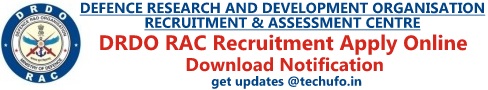 DRDO RAC Recruitment Notification & Application Form