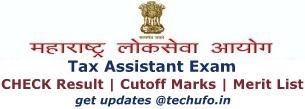 Maharashtra MPSC Tax Assistant Result Cutoff Marks