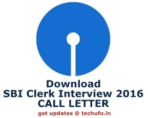 SBI Clerk Interview Call Letter