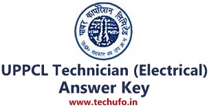 UPPCL Technician Answer Key Download TG2 Electrical Paper Solution Sheet