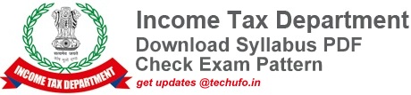 Income Tax Dept Syllabus Exam Pattern
