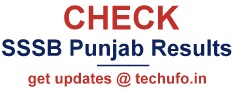 Punjab SSSB Exam Results