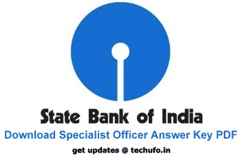 SBI Specialist Officer Answer Key