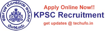 KPSC Recruitment Notification