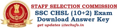 SSC CHSL Answer Key Download