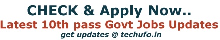 10th pass Government Jobs