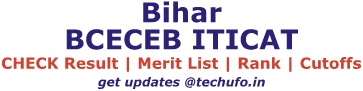 Bihar ITICAT Result Merit List Rank Card