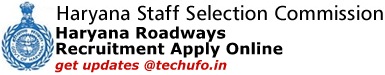 Haryana State Transport Recruitment Notification Haryana Roadways Driver Conductor Vacancies HSSC Online Application Form