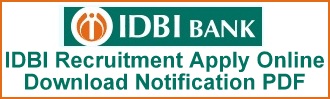 IDBI Bank Recruitment Executive Posts Latest Notification Apply Online Application Form