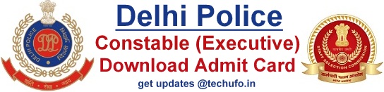 Delhi Police Constable Admit Card Download SSC DP Hall Ticket