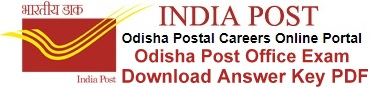 Odisha Postal Circle Answer Key Download DF