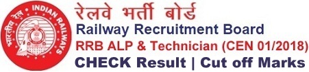 RRB ALP Technician Result Cut off Marks Merit List