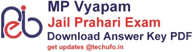 MP Vyapam Jail Prahari Answer Key Download MPPEB Jail Dept Exam Solution Paper PDFs