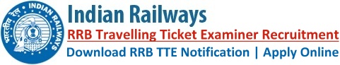 Railway TTE Recruitment Notification & Online Application Form