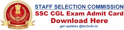 SSC CGL Tier 1 Admit Card Exam Hall Ticket Region Wise