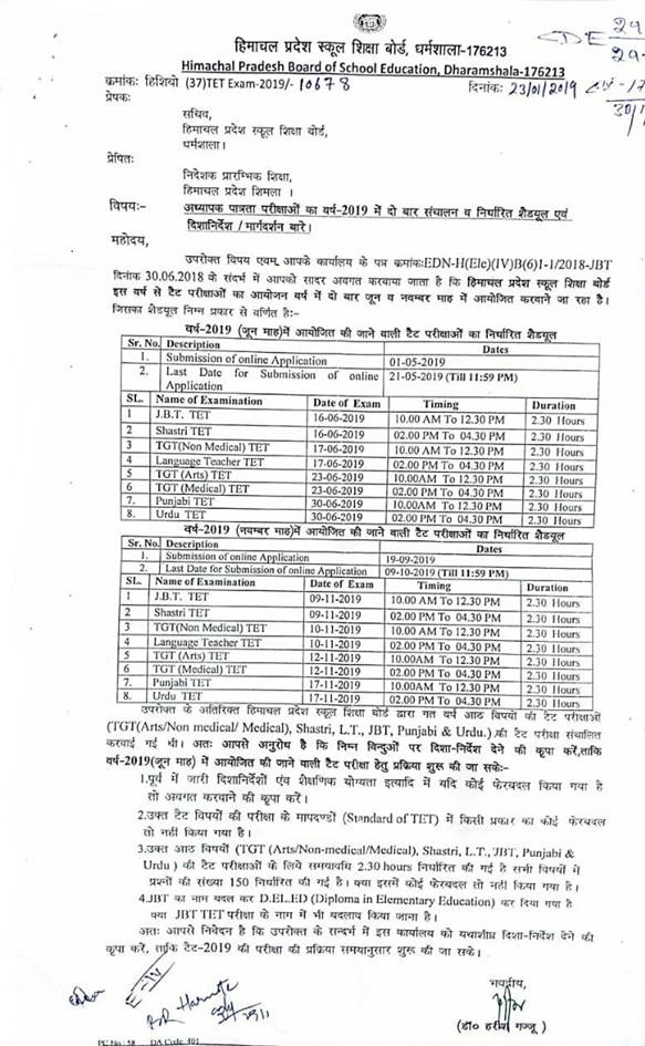 HP TET 2020 Application Form Apply Online Here