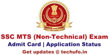 SSC MTS Admit Card Download Multi Tasking Staff Exam Hall Ticket Region wise Application Status
