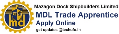 MDL Trade Apprentice Recruitment Notification Online Application Form
