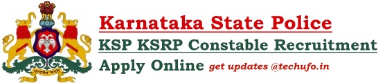 KSP KSRP Constable Recruitment SRPC Notification Online Application