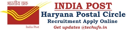 Haryana Postal Circle Recruitment Notification Post Office Online Application