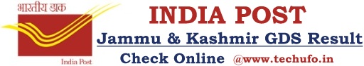 JK Post GDS Result Jammu Kashmir Postal Gramin Dak Sevak Merit List