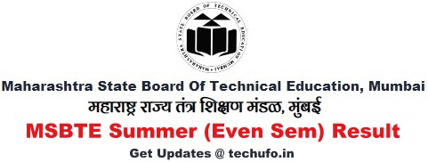 MSBTE Result Summer Result Maharashtra Diploma Polytechnic Even Sem Results