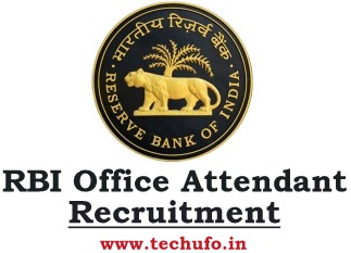 RBI Office Attendant Recruitment Notification Online Application Form