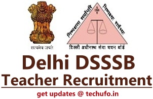 DSSSB Teacher Recruitment Notification Delhi TGT PGT PRT Application Form Apply Online