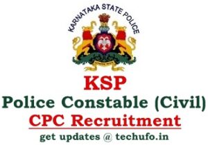 KSP Recruitment 2024 Cvil Police Constable CPC Posts Apply Online