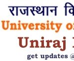 Uniraj Result Rajasthan University BA, BBA, B.Com, B.Sc, MA, MBA, M.Com, M.Sc Results