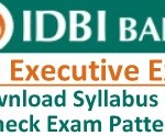 IDBI Bank Executive Exam Syllabus Pattern