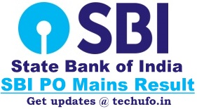 SBI PO Mains Result State Bank Of India Probationary Officer Main Exam Cutoff Marks Merit List