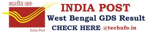 West Bengal GDS Result 2024 Cut off WB Post Office Gramin Dak Sevak Merit List PDF Download indiapost.gov.in