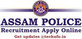 Assam Police Recruitment 2020 Notification SLPRB Online Application