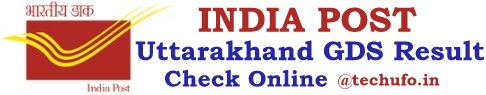 Uttarakhand Postal GDS Result Gramin Dak Sevak Merit List