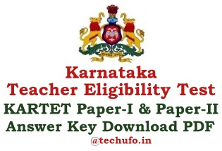 KARTET Answer Key PDF Download Karnataka TET Paper-I & Paper-II Solution Sets schooleducation.kar.nic.in