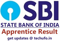 SBI Apprentice Result Merit List Cutoff Marks Scorecard