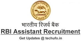 RBI Assistant Recruitment Reserve Bank of India Notification Apply Online Application Form