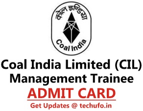 CIL MT Admit Card Coal India Management Trainee Exam Date Call Letter