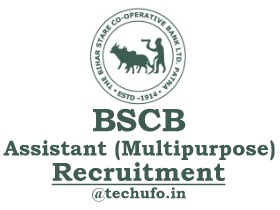 Bihar State Cooperative Bank Recruitment Notification BSCB Assistant (Multipurpose) Vacancies Apply Online Application Form
