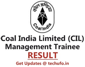 CIL MT Result Coal India Management Trainee CBT Merit List Cut off Marks coalindia.in
