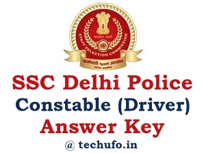 Delhi Police Driver Answer Key Download SSC DP Constable Driver Response Sheet ssc.nic.in