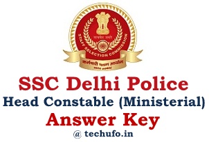Delhi Police Head Constable Ministerial Answer Key SSC DP HCM Answer Sheet Shift wise